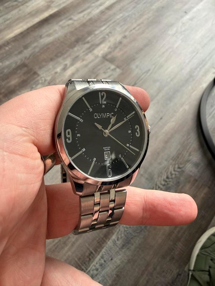 Olympic OL72HSS396 Herenhorloge, Sieraden, Tassen en Uiterlijk, Horloges | Heren, Gebruikt, Polshorloge, Overige merken, Staal