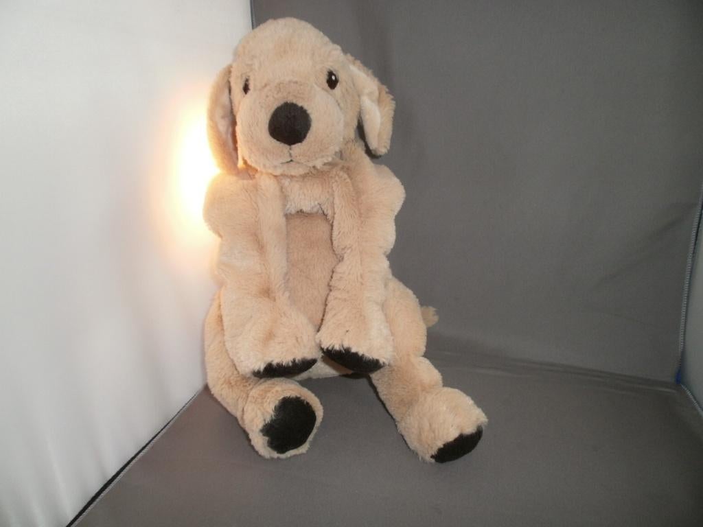 Ikea gosig golden retriever hond 35 cm bruin harig en donker, IKEA, Nieuw, Middelgroot (20 tot 80 cm), Wasbaar
