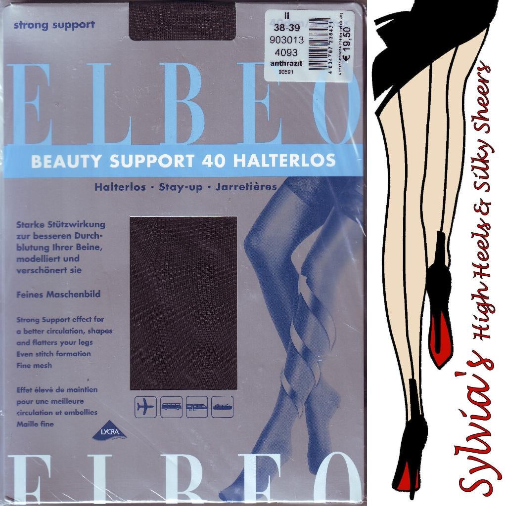 2 paar Elbeo Beauty Support 40 hold ups maat II (38-39), Kleding | Dames, Sokken en Kousen, Stay-up kousen, Nieuw, Maat 39 t/m 42