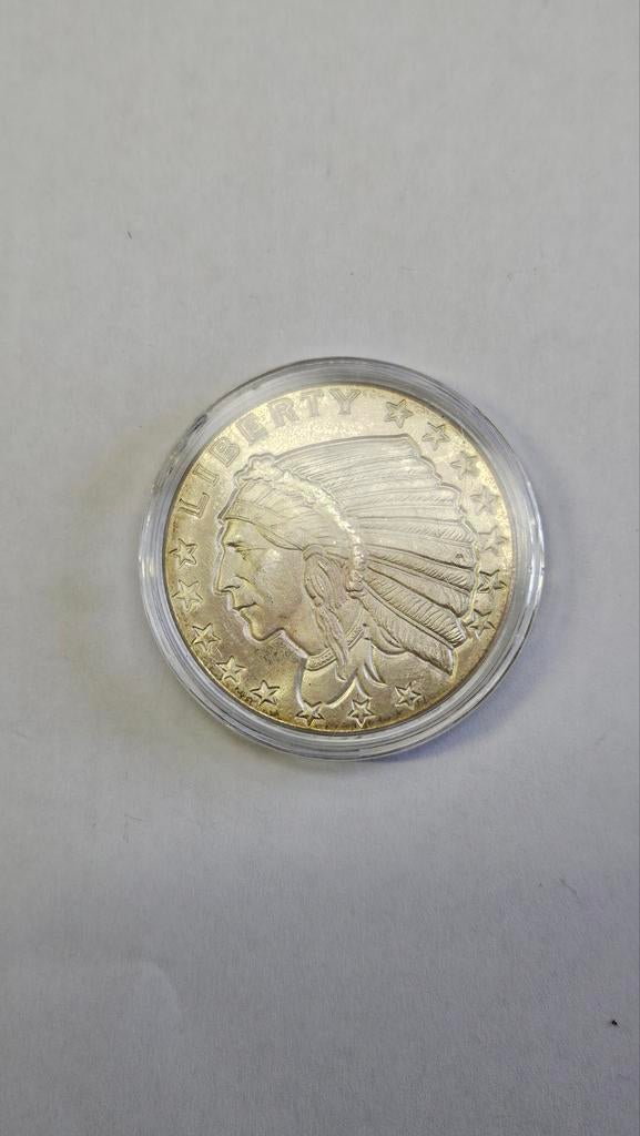 1 ounce indian round, Postzegels en Munten, Munten | Europa | Euromunten, Ophalen of Verzenden, Duitsland, Overige waardes, Zilver