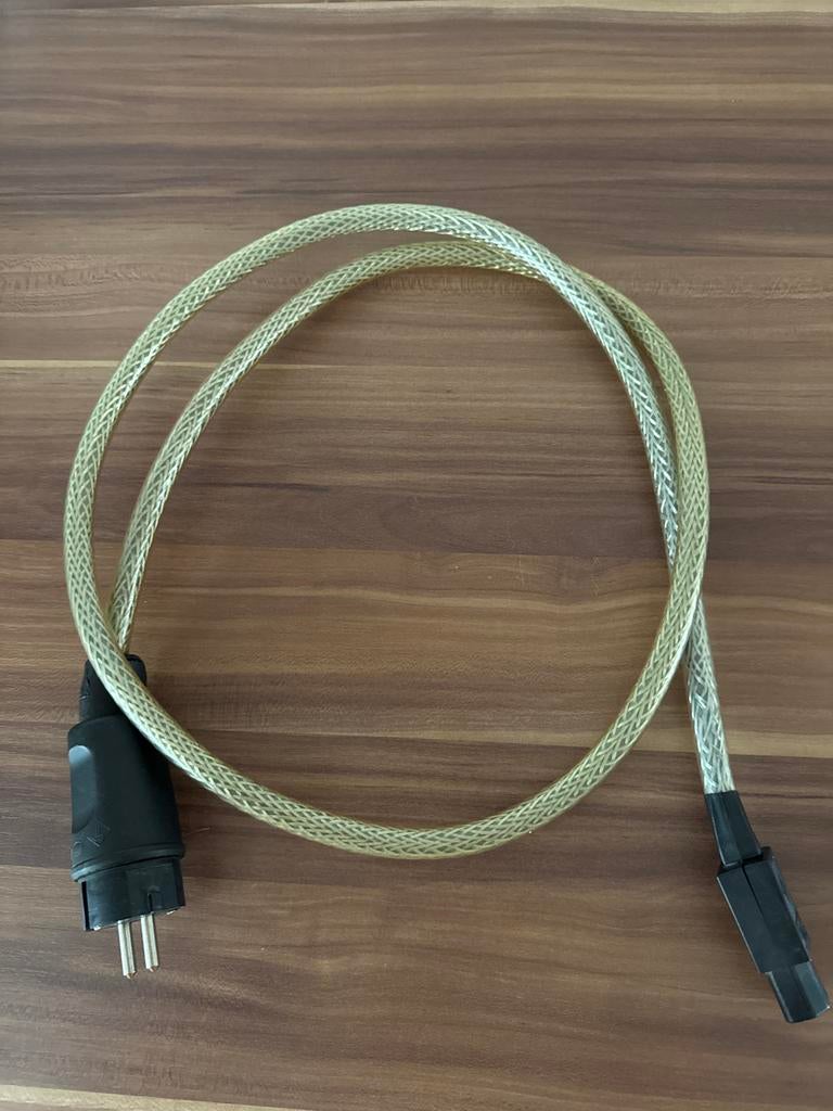 Audiofiele voedingskabel, 1,5 mtr, Audio, Tv en Foto, Ophalen of Verzenden, Gebruikt, Minder dan 2 meter, Overige kabels