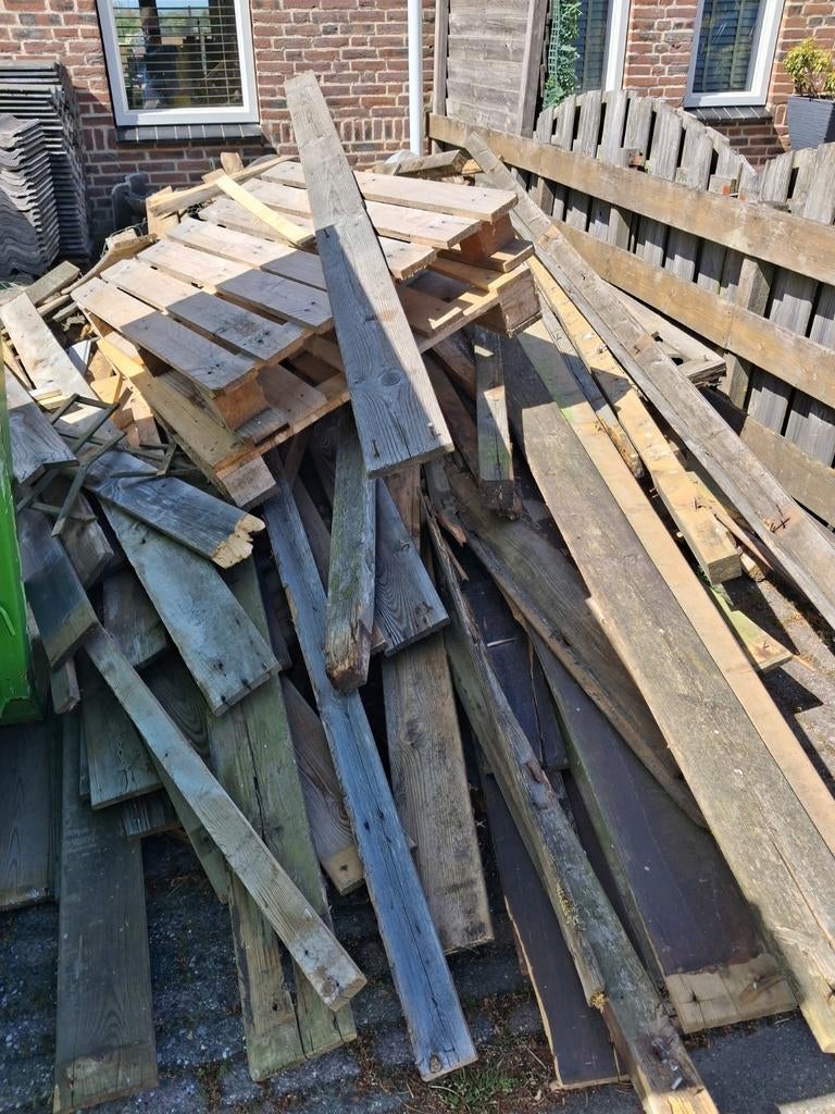 Gratis sloophout, Doe-het-zelf en Verbouw, Hout en Planken, Ophalen, Minder dan 25 mm, Plank, Minder dan 200 cm