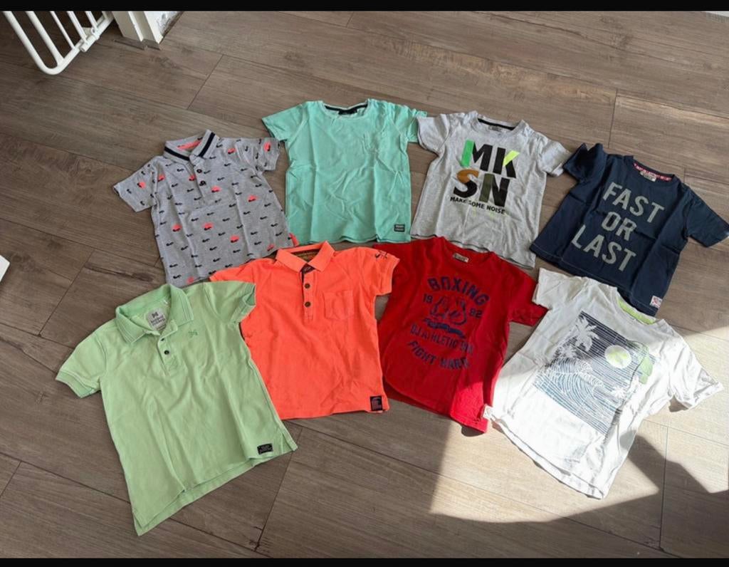 Pakket tshirt 110 / 116, Ophalen of Verzenden, Zo goed als nieuw, Jongen, Shirt of Longsleeve