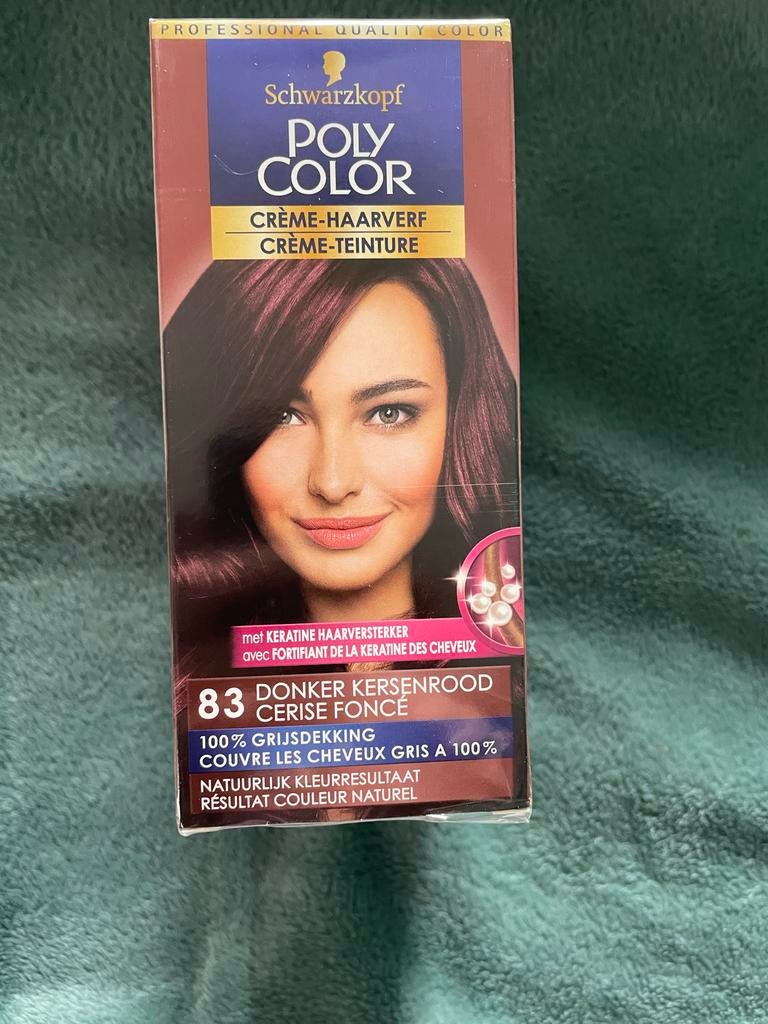 Schwarzkopf Poly Color Crème Haarverf - Donker Kersenrood, Ophalen of Verzenden, Nieuw, Shampoo of Conditioner