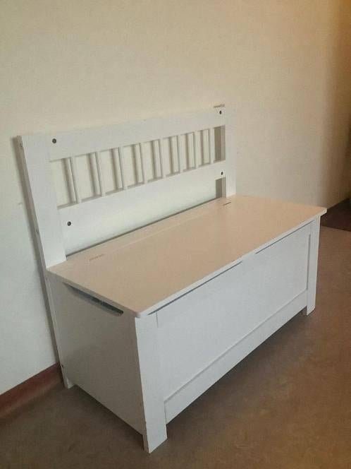 Atmosphera speelgoedbankje opbergkist zitbank klepbank hout, Huis en Inrichting, Ophalen, Minder dan 50 cm, 50 tot 75 cm, Zo goed als nieuw