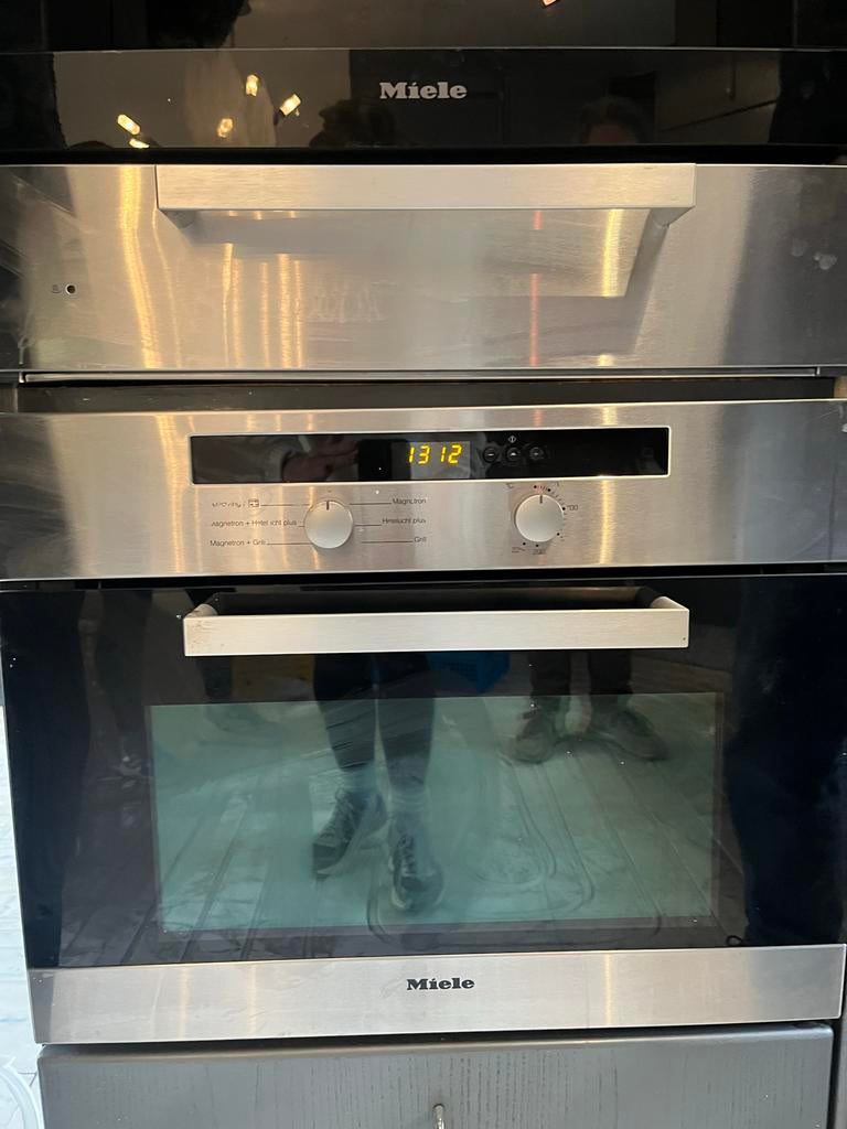 Miele Oven met Combimagnetron - Goede Staat, Witgoed en Apparatuur, Ovens, Gebruikt, Hete lucht, Oven met grill, Inbouw