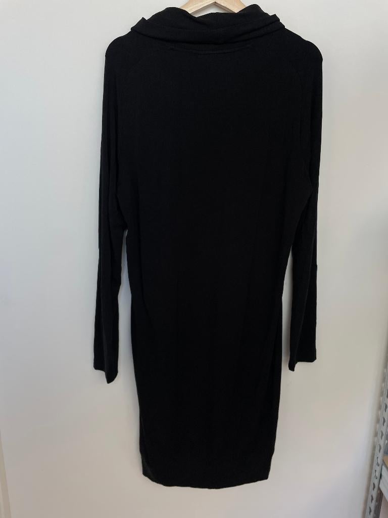 Elena Miro rechtvallende jurk maat L/XL rolkraag abstract, Zwart, Maat 46/48 (XL) of groter, Ophalen of Verzenden, Zo goed als nieuw