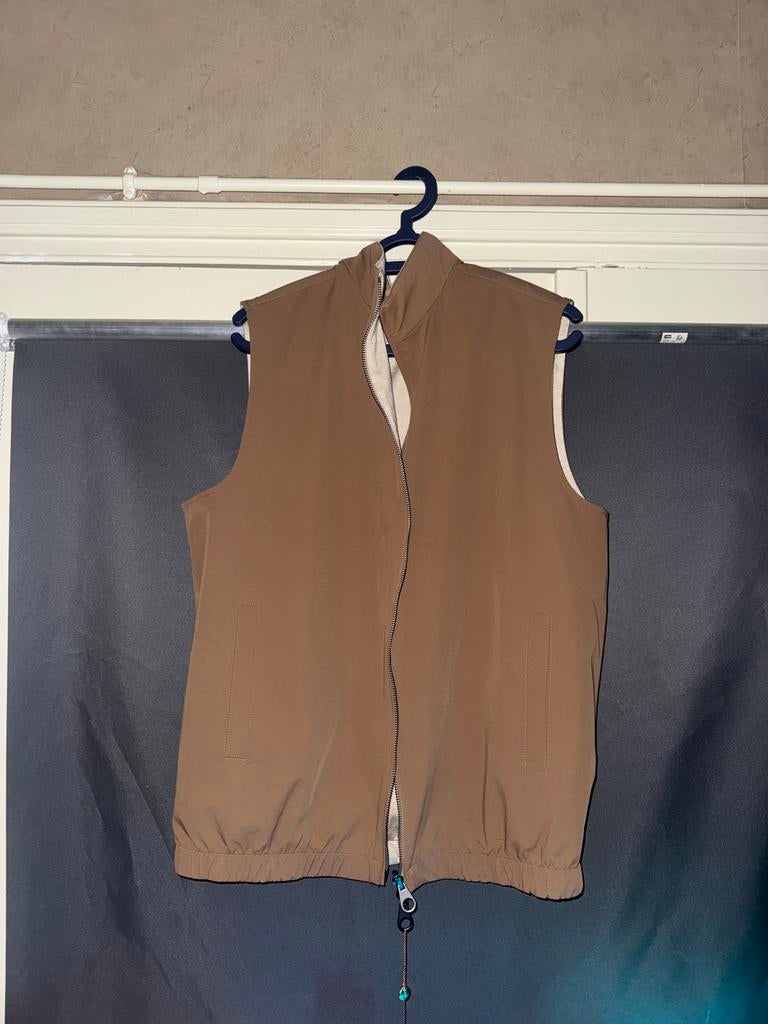 loro piana Reversible bodywarmer, Kleding | Dames, Bodywarmers, Ophalen of Verzenden, Zo goed als nieuw, Maat 42/44 (L), Bruin