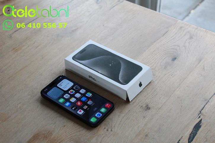 Apple iPhone 15 Pro Max - 256GB - Zwart Titanium | Batt 91%, Telecommunicatie, Mobiele telefoons | Apple iPhone, Refurbished, 256 GB