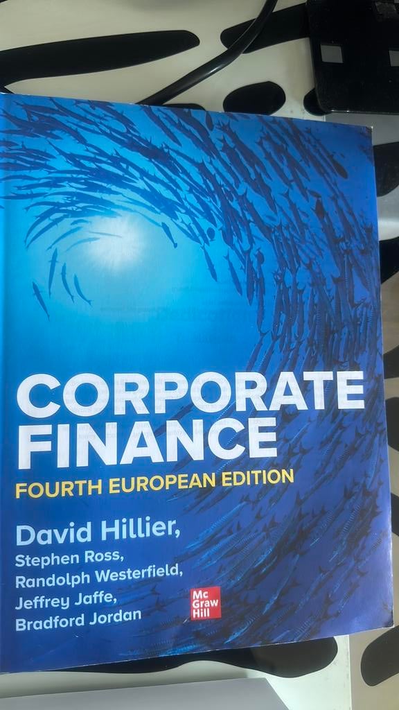 Corporate Finance David Hillier Fourth Europen Edition, Verzenden, Beta, Gelezen, WO