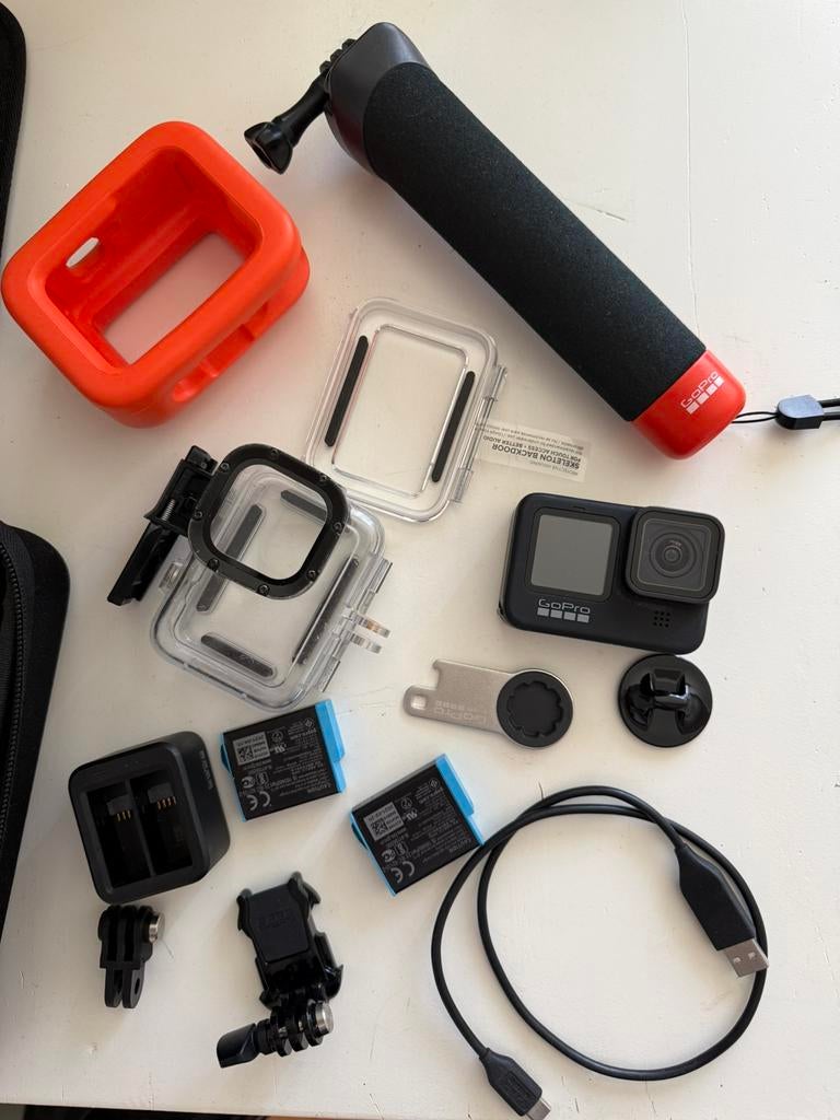 Go pro HERO 9 black met accessoires, Audio, Tv en Foto, Actiecamera's, Zo goed als nieuw, GoPro, Ophalen