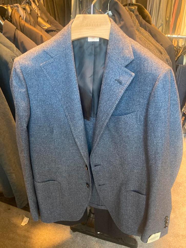 Luigi Borrelli blauw50/52/54, Kleding | Heren, Kostuums en Colberts, Nieuw, Maat 52/54 (L), Blauw, Ophalen of Verzenden