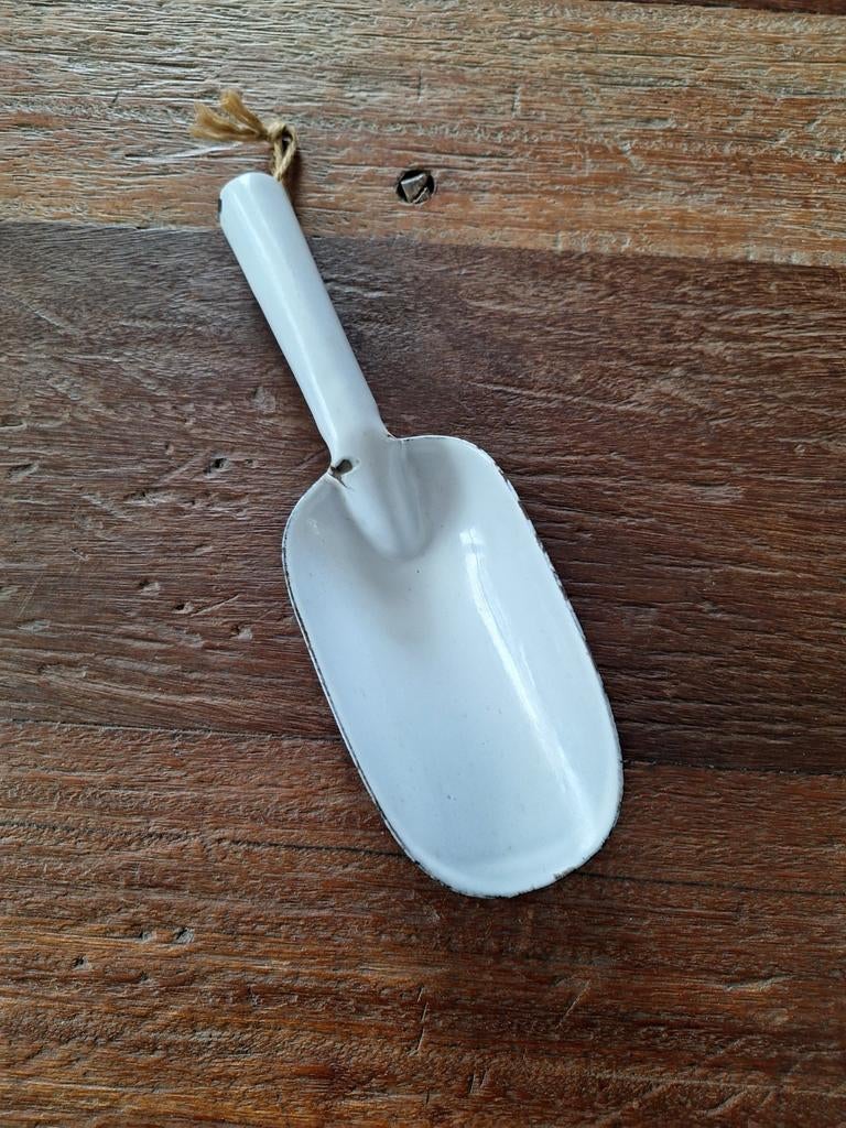 Wit emaille schepje - 25cm, Ophalen of Verzenden