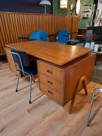 Vintage teak bureau werkplek tafel mid century design, Ophalen, Onbekend, Zo goed als nieuw, Onbekend
