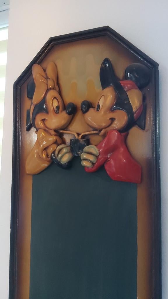 Vintage Disney Mickey & Minnie Mouse Schoolbord, Ophalen, Mickey Mouse