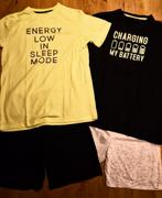 2 NIEUWE shortama's jongen, maat 164, Nacht- of Onderkleding, Nieuw, Ophalen of Verzenden, Primark