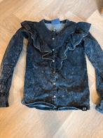 Z8 Blouse Spijkergrijs Maat 128/134, Ophalen of Verzenden, Zo goed als nieuw, Meisje, Overhemd of Blouse