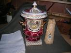 oude sierpot met deksel hoogte 29 cm. sier pot, Ophalen of Verzenden