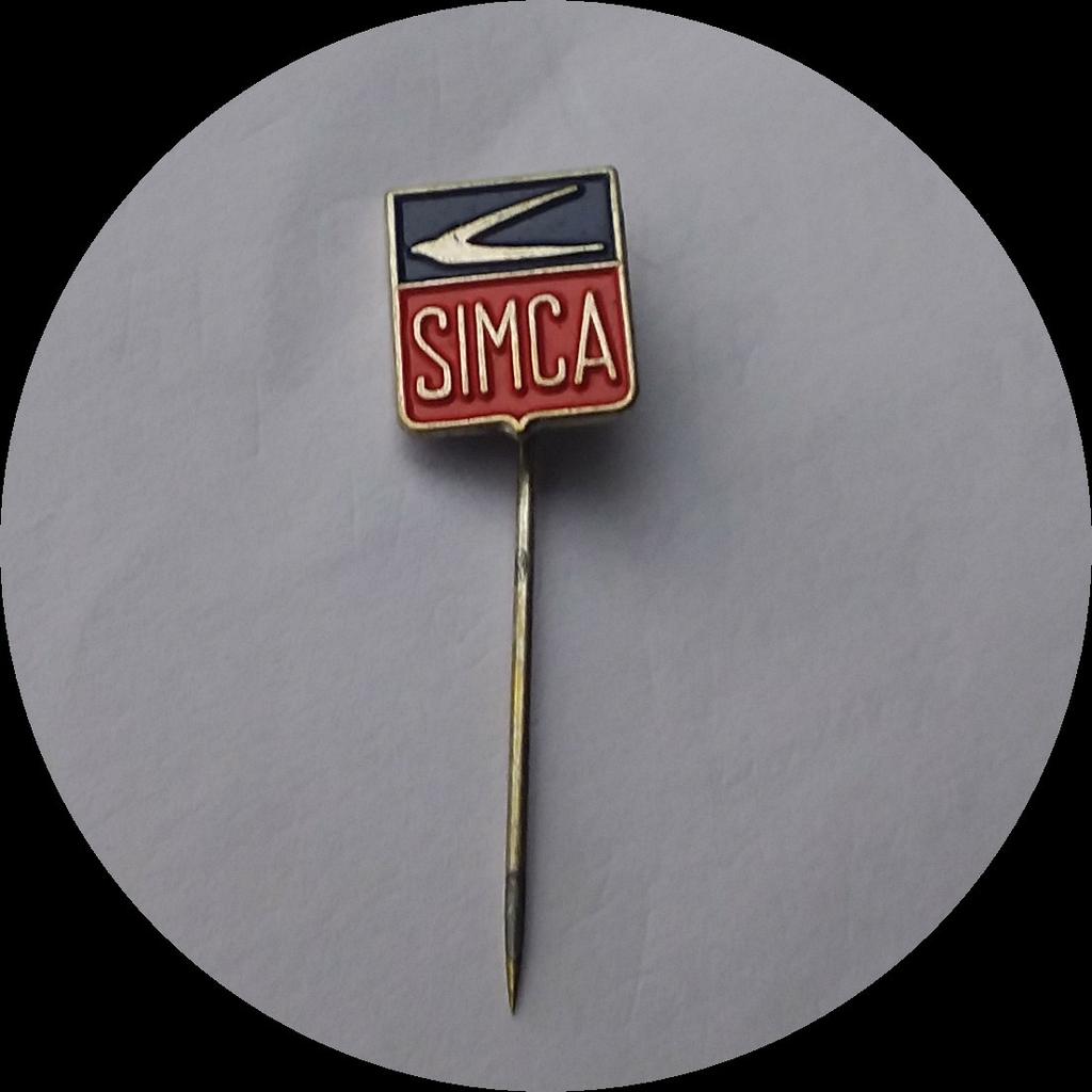 SIMCA oud automerk speldje, Verzamelen, Ophalen of Verzenden