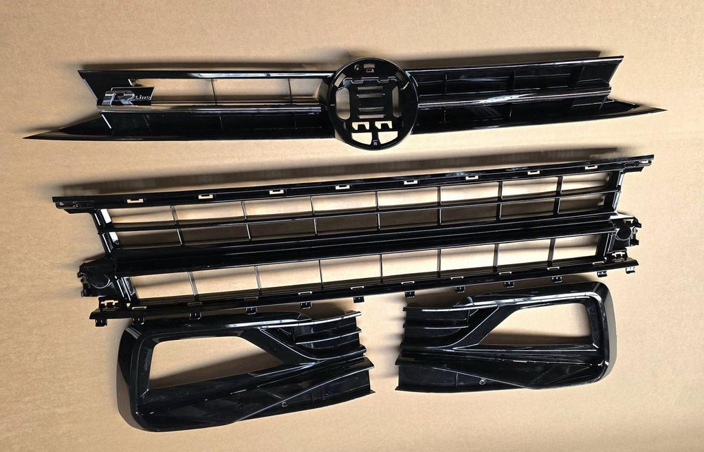 Bumper Roosters Set Grille VW POLO 2G R-LINE NIEUW bj.2017-, -, Voor, Nieuw, Ophalen of Verzenden