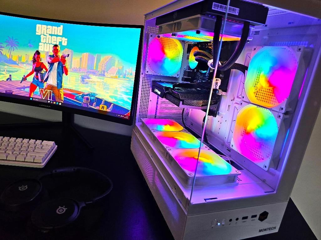 Prachtige RTX Game PC / Gaming Computer!, Virtual Reality, 1000 GB, Zo goed als nieuw, SSD