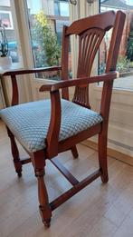 eettafel uitschuifbaar met zes stoelen, Huis en Inrichting, Tafels | Eettafels, Ophalen, Gebruikt, Klassiek, 50 tot 100 cm