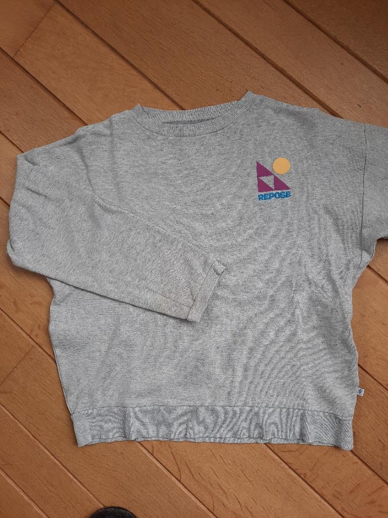 Repose Ams sweater licht grijs maat 140, Jongen of Meisje, Trui of Vest, Ophalen of Verzenden, Zo goed als nieuw