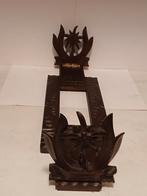 Antieke Houten , handgesneden, verstelbare boekensteun, Antiek en Kunst, Ophalen of Verzenden