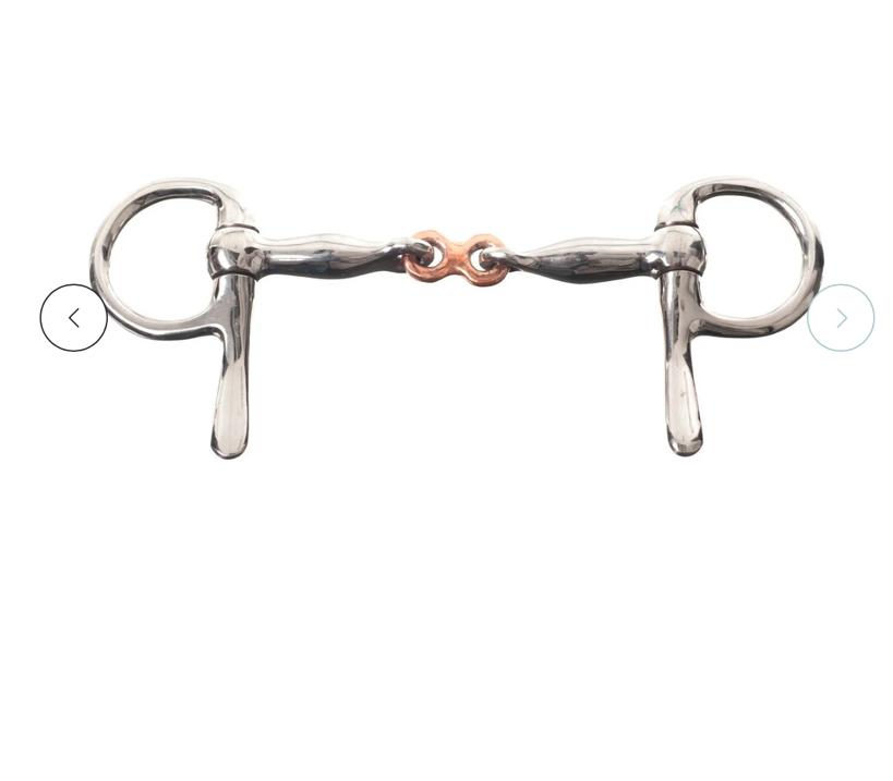 Dubbelgebroken halve kneveltrens 10cm, Ophalen of Verzenden, Zo goed als nieuw, Overige soorten