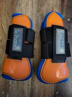 Nette peesbeschermers maat Full van QHP oranje/blauw, Dieren en Toebehoren, Ophalen of Verzenden, Zo goed als nieuw