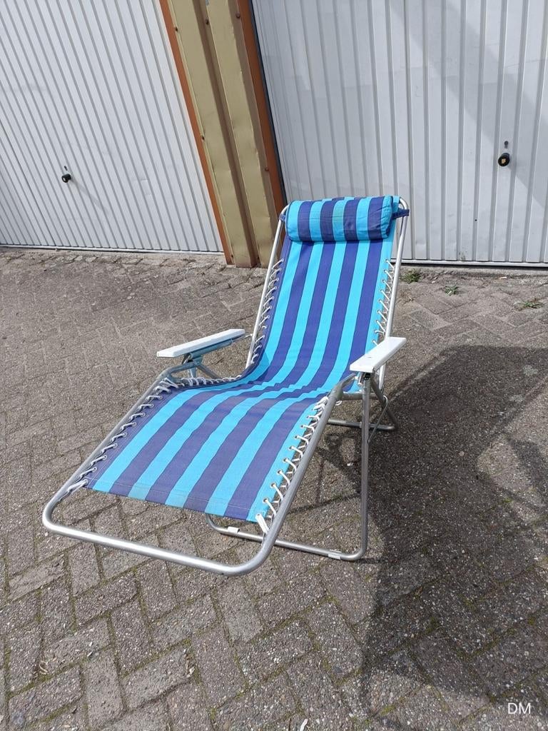 vintage retro campingstoel ligstoel, Ophalen of Verzenden, Campingstoel