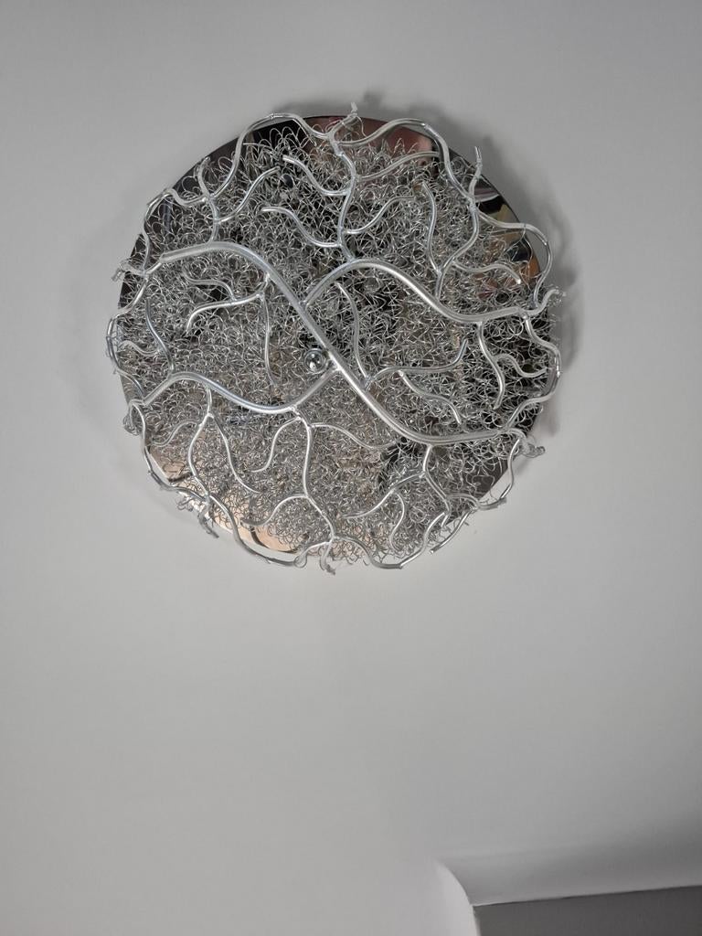 Design plafonnière, plafondlamp, Ophalen of Verzenden, Zo goed als nieuw, Metaal