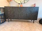 Zwart Dressoir Kast, Ophalen, Gebruikt, 150 tot 200 cm, 25 tot 50 cm