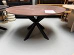 Eettafel tafel rond Madison bruin 130 cm Slechts € 250, Ophalen, 100 tot 150 cm, Nieuw, 50 tot 100 cm