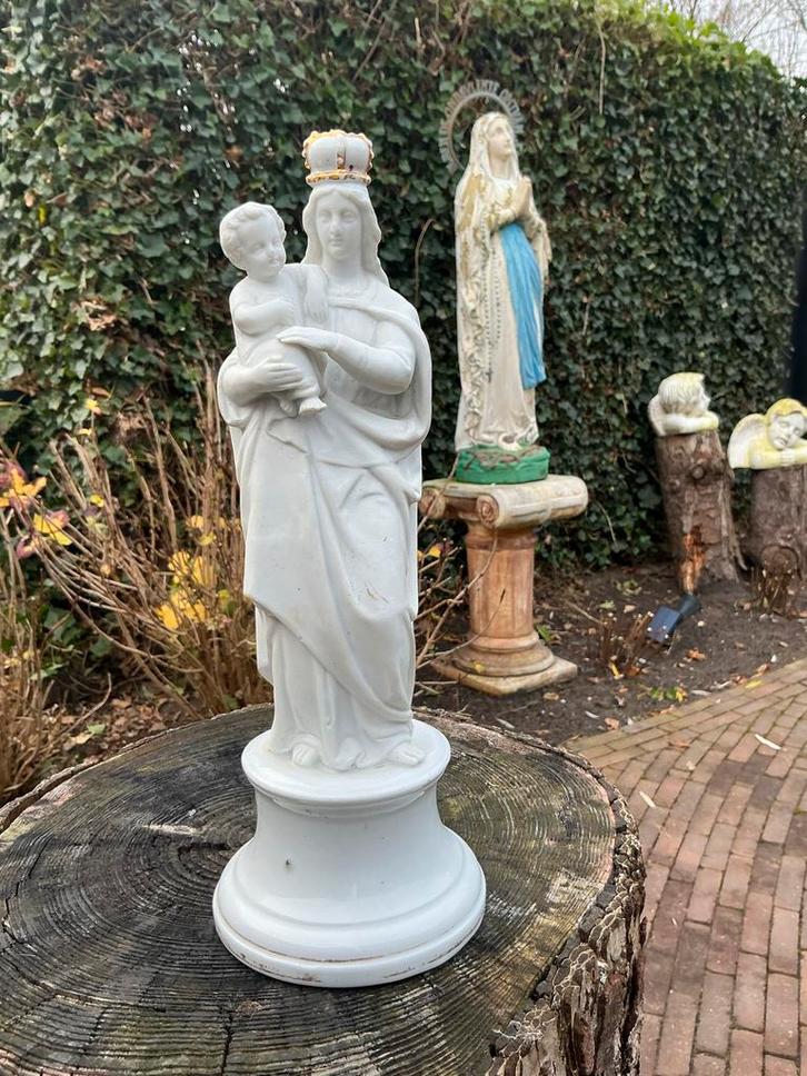 Zeldzaam Mariabeeld ❤️ Maria met Kindje Jezus, Antiek en Kunst, Antiek | Religie, Ophalen of Verzenden