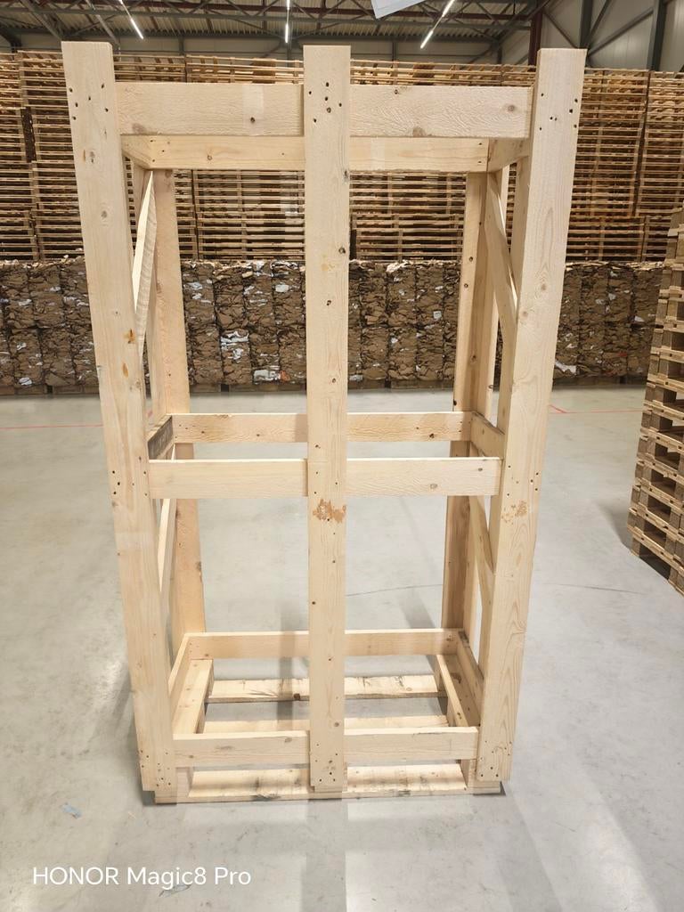 Grote partij pallet kisten | boxen | pallets | hout/raamwerk, Ophalen, 25 tot 50 mm, Overige typen, Zo goed als nieuw