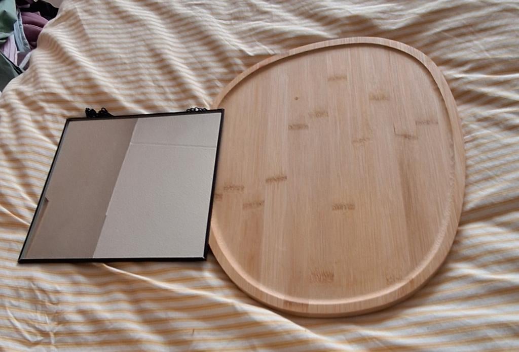 Twee houten lantaarns spiegel, Ophalen of Verzenden