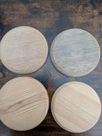 4 houten trofee plankjes/keilerschildjes/ronde plankjes., Ophalen of Verzenden, Nieuw