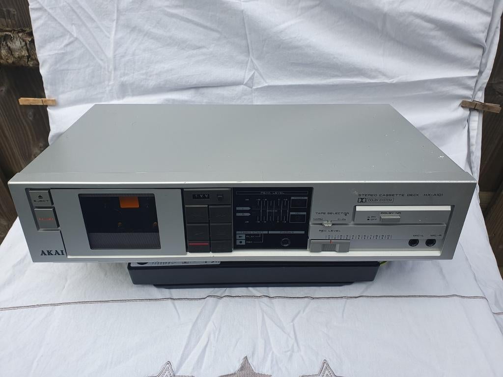 Akai HX-A101 Cassettedeck - Vintage Audio, Ophalen, Enkel, Akai, Tape counter