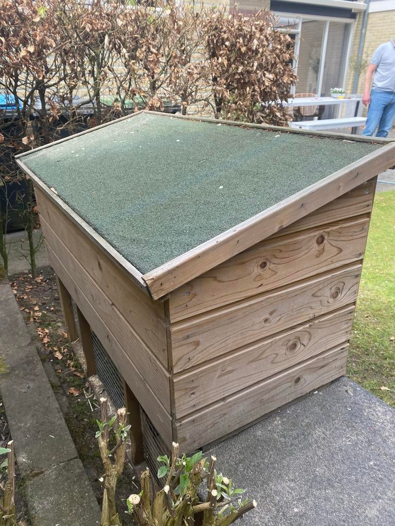 Konijnenhok met ren, Ophalen, 90 cm of meer, Konijn, Hok