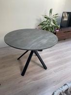 IKEA Eettafel met optioneel 4 zwarte stoelen, Huis en Inrichting, Tafels | Eettafels, Ophalen, Gebruikt, 100 tot 150 cm, Rond