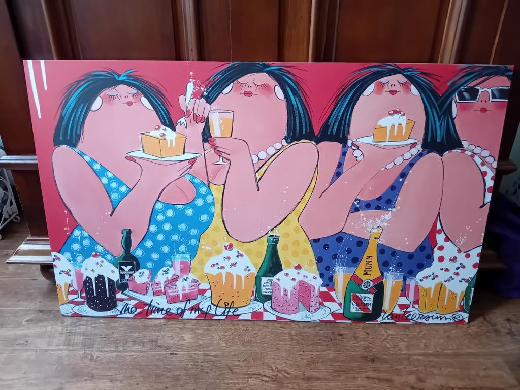 Dikke dames schilderij, Ophalen