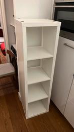 Gratis Kallax kast, wit met vier vakken, Ophalen, Minder dan 50 cm, Gebruikt, 150 tot 200 cm
