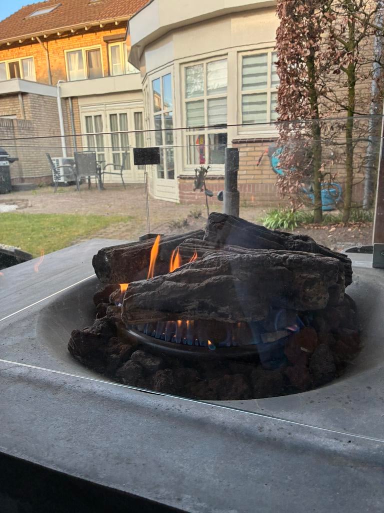 Vuurtafel, happy cocooning, Tuin en Terras, Ophalen, Gebruikt