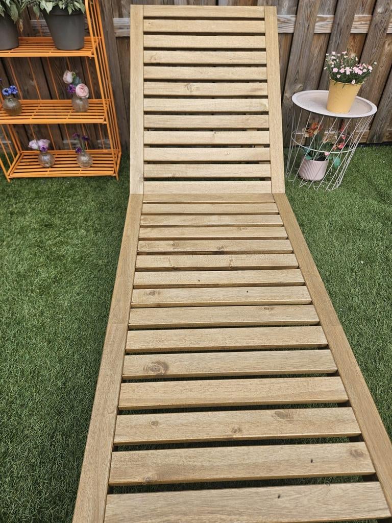 Ikea ligbedden, Tuin en Terras, Ligbedden, Ophalen, Zo goed als nieuw, Hout