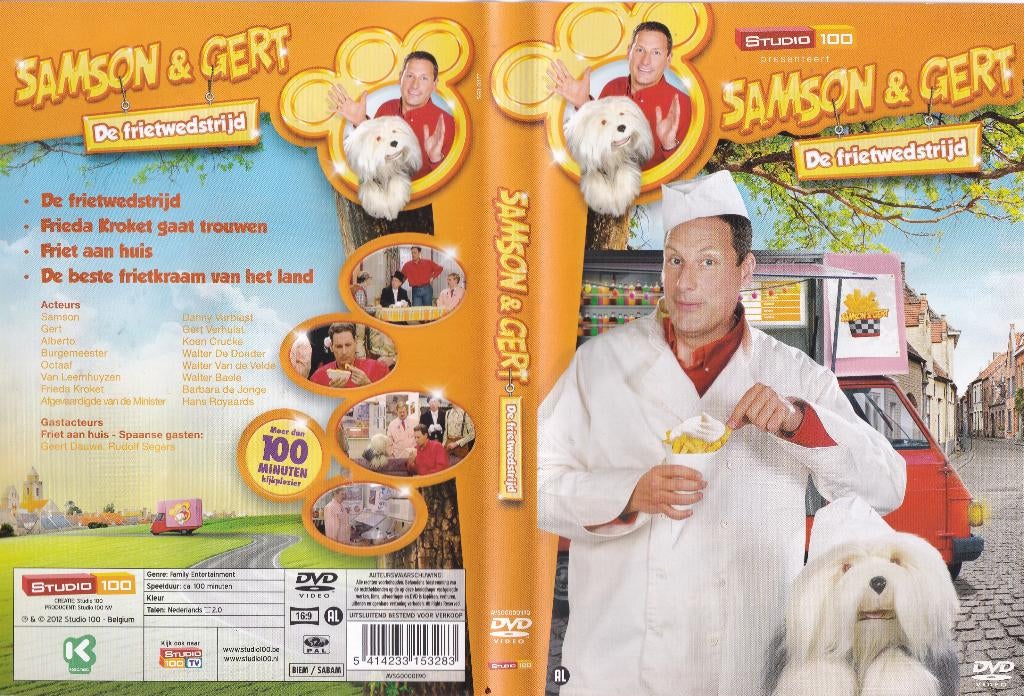 Samson en gert - De frietwedstrijd dvd, Cd's en Dvd's, Dvd's | Kinderen en Jeugd, Gebruikt, Alle leeftijden, Ophalen of Verzenden