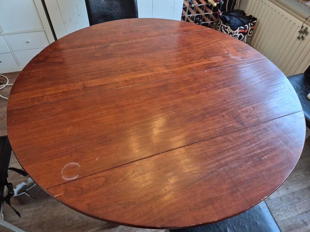 Kersenhouten tafel met 2 uitbouwdelen, Huis en Inrichting, Ophalen
