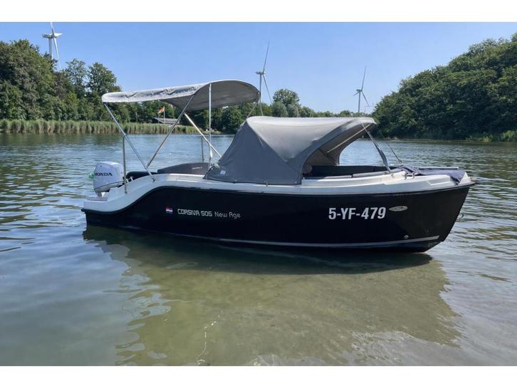 Corsiva 505 tender, Watersport en Boten, Sloepen, Zo goed als nieuw, 30 tot 50 pk, 3 tot 6 meter, Buitenboordmotor, Benzine, Polyester