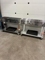 Te koop 2 stuks hendi rvs slagers barbecue bbq verrijdbaar, Ophalen of Verzenden