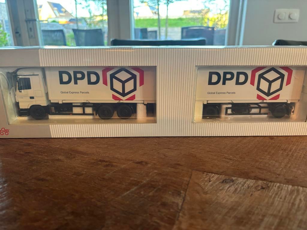 NZG MB Actros DPD schaalmodel 1:50, nieuw, Hobby en Vrije tijd, Modelauto's | 1:50, Ophalen of Verzenden, Nieuw, Bus of Vrachtwagen